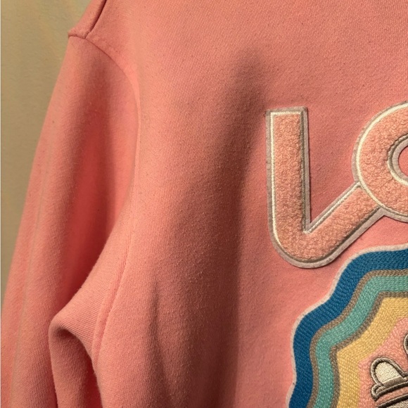 Roku Studio Pink Sweater with Eye and Love Design Medium - Picture 6 of 7